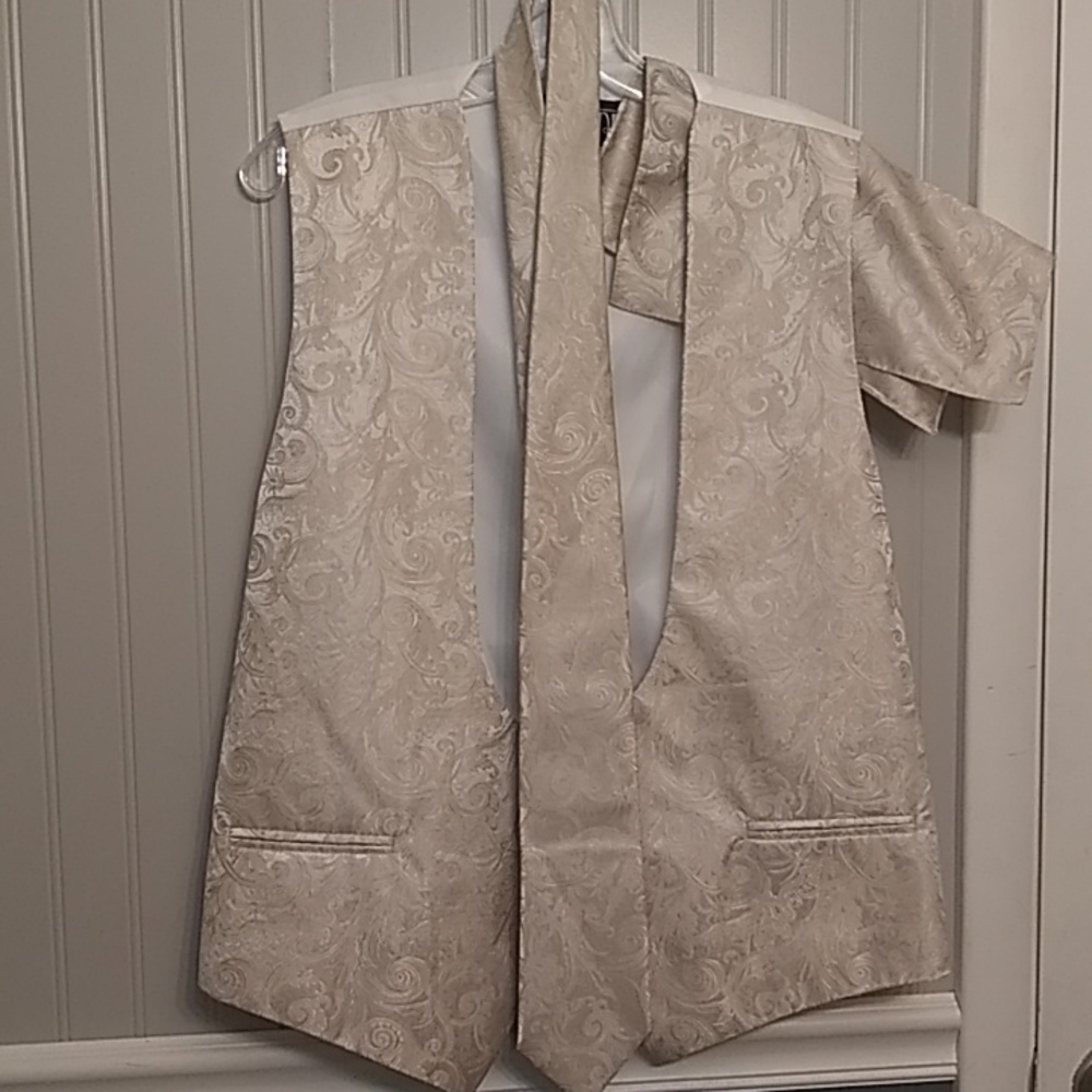 MENS 'bamboo' tapestry vest set